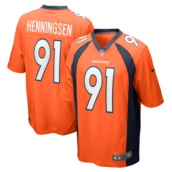 Matt Henningsen Denver Broncos Nike Game Player Jersey - Orange