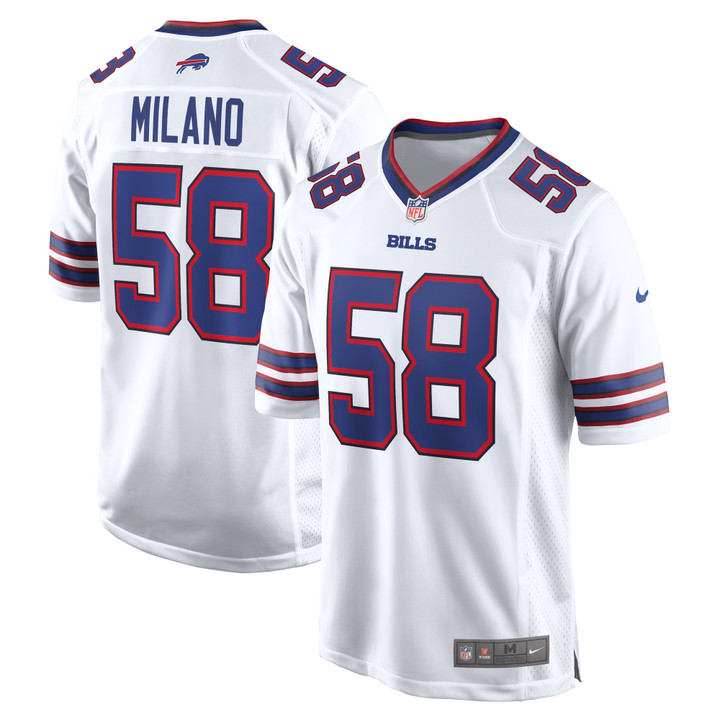 Matt Milano Buffalo Bills Nike Away Game Player Jersey - White