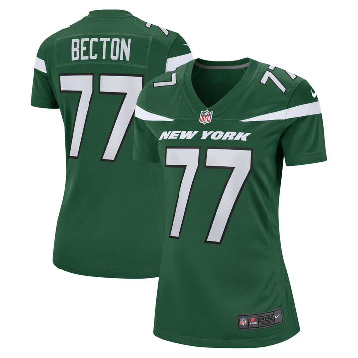 Mekhi Becton New York Jets Nike Women's Game Jersey - Gotham Green