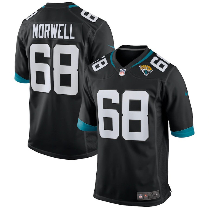 Men�s Jacksonville Jaguars Andrew Norwell #68 Black NFL Jersey