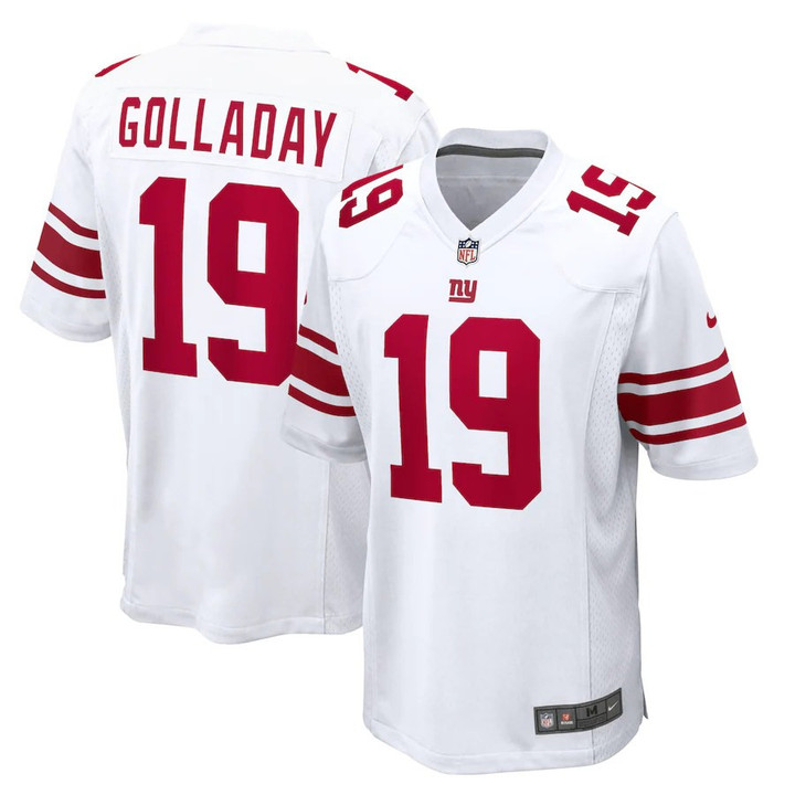 Men�s New York Giants Kenny Golladay #19 White Game NFL Jersey