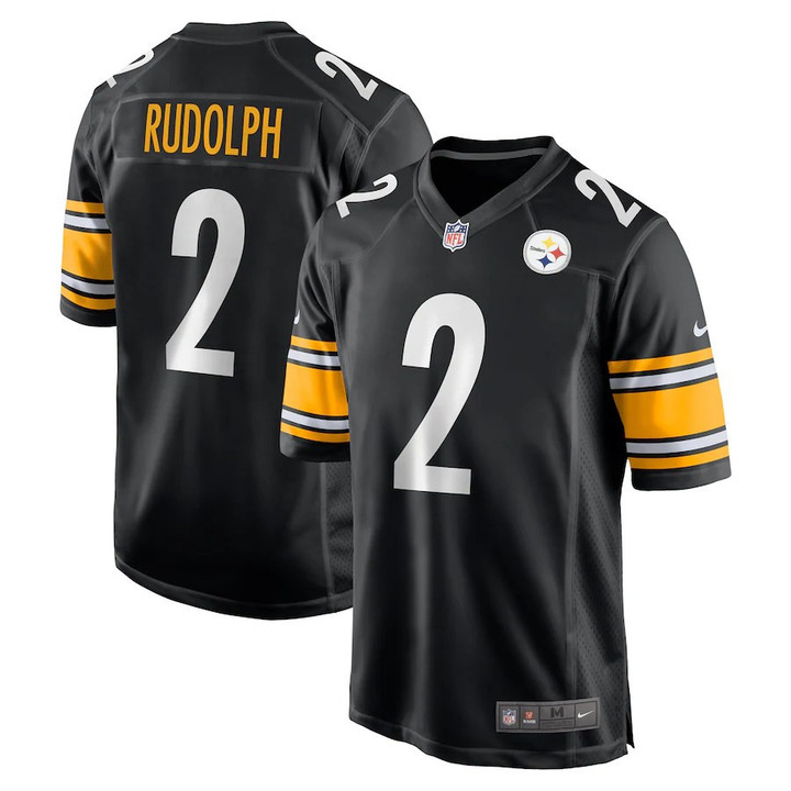 Men�s Pittsburgh Steelers Mason Rudolph #2 Black NFL Jersey