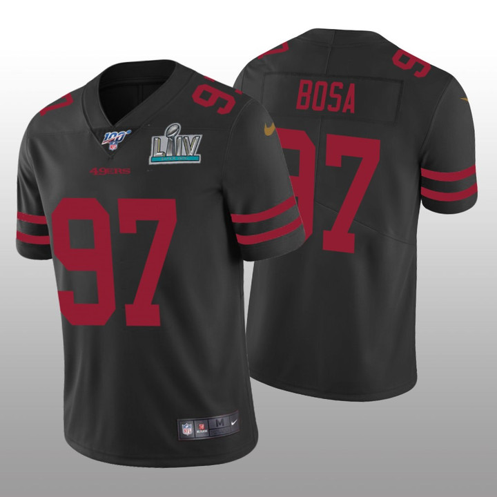 Men�s San Francisco 49ers Nick Bosa #97 Black Vapor Limited Super Bowl LIV Jersey
