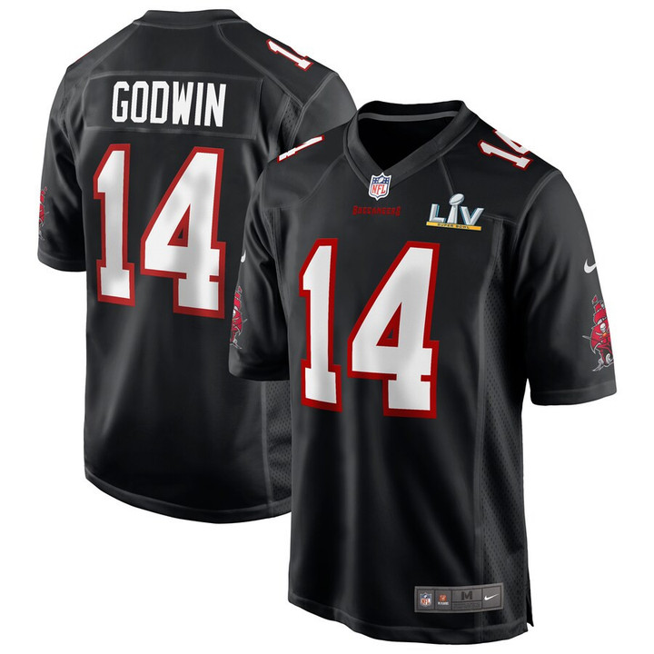 Men�s Tampa Bay Buccaneers Chris Godwin #14 Black Super Bowl LV Bound Game Fashion Jersey