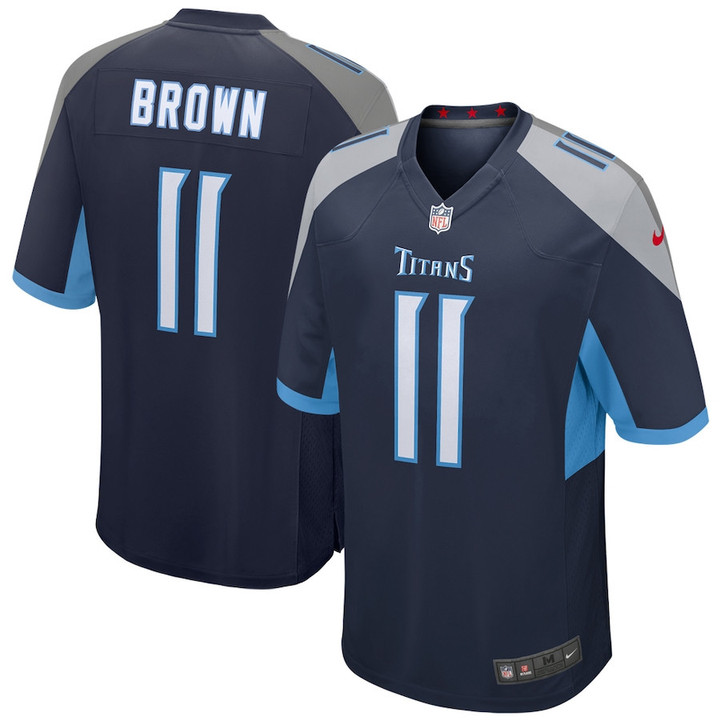 Men�s Tennessee Titans AJ Brown #11 Navy NFL Jersey