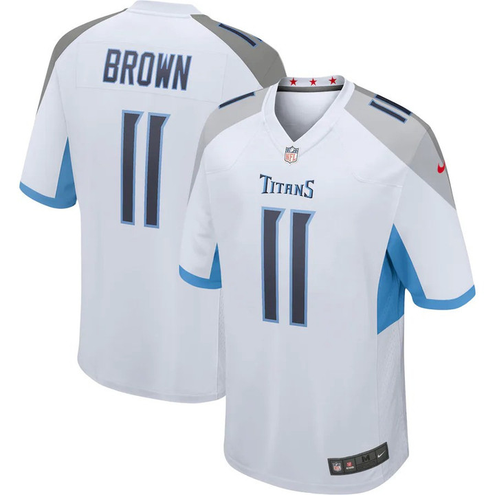 Men�s Tennessee Titans AJ Brown White NFL Jersey