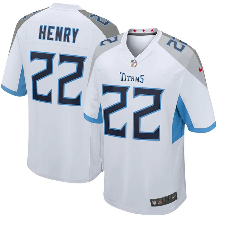 Men�s Tennessee Titans Derrick Henry #22 White NFL Jersey