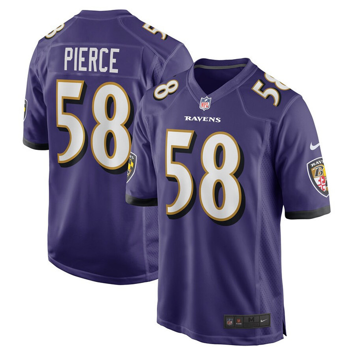 Men's Baltimore Ravens Michael Pierce Nike Purple
