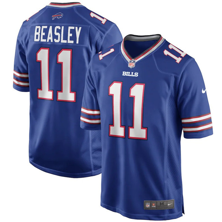 Men's Buffalo Bills Cole Beasley #11 Royal Game Stitched Jersey