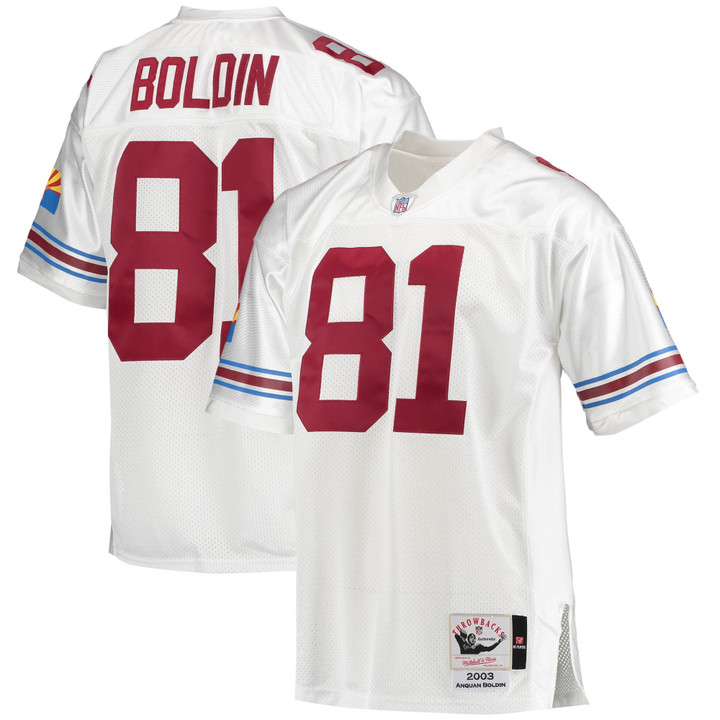 Men's Mitchell & Ness Anquan Boldin White Arizona Cardinals 2003 Authentic Retired Player Jersey
