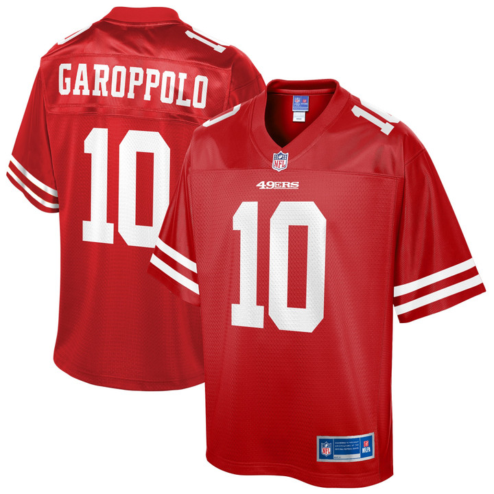 Men's NFL Pro Line Jimmy Garoppolo Scarlet San Francisco 49ers Team Player Jersey