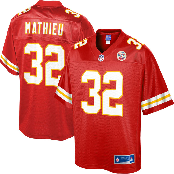 Men's NFL Pro Line Tyrann Mathieu Red Kansas City Chiefs Team Player Jersey