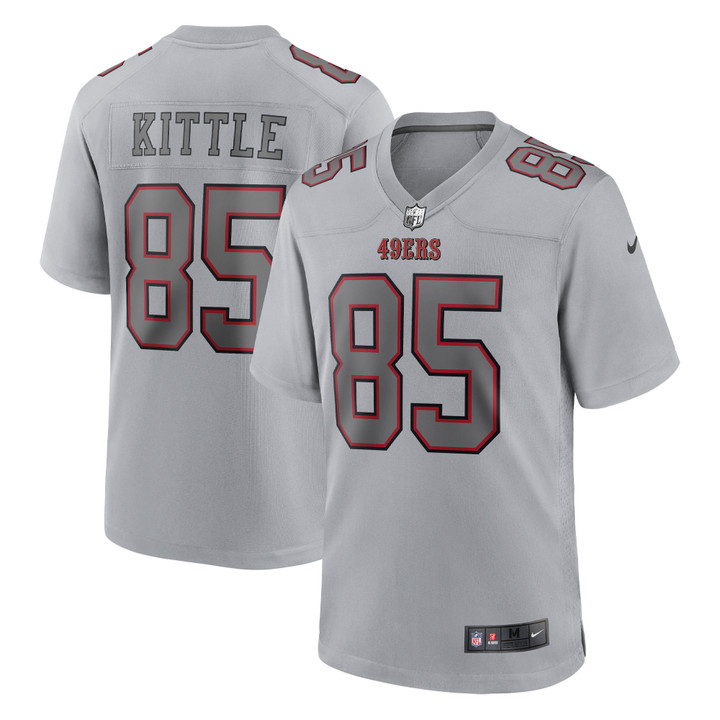 Men's Nike George Kittle Gray San Francisco 49ers Atmosphere Fashion Game Jersey
