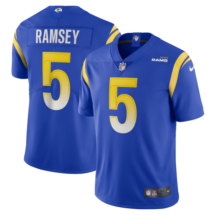 Men's Nike Jalen Ramsey Royal Los Angeles Rams Team Vapor Limited Jersey