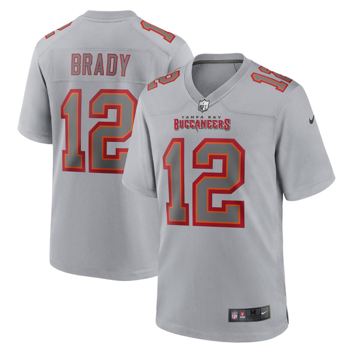 Men's Nike Tom Brady Gray Tampa Bay Buccaneers Atmosphere Fashion Game Jersey