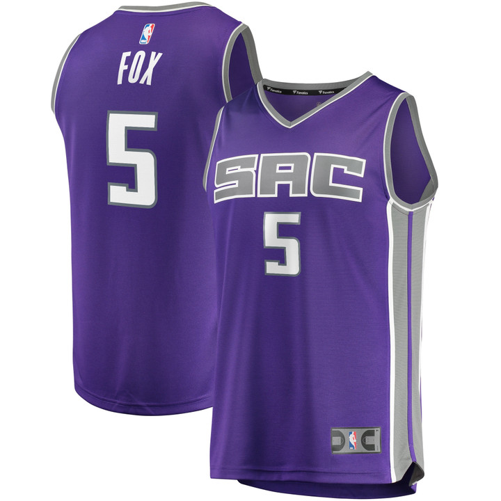 De'Aaron Fox Sacramento Kings Fanatics Branded Fast Break Player Replica Jersey - Icon Edition - Purple