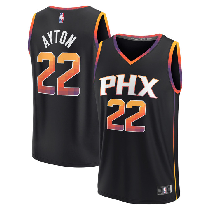 Deandre Ayton Phoenix Suns Fanatics Branded 2022/23 Fast Break Player Jersey Black - Statement Edition