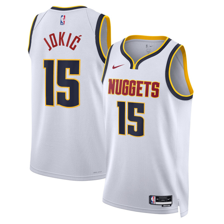 Denver Nuggets Nike Association Edition Swingman Jersey - White - Nikola Jokic