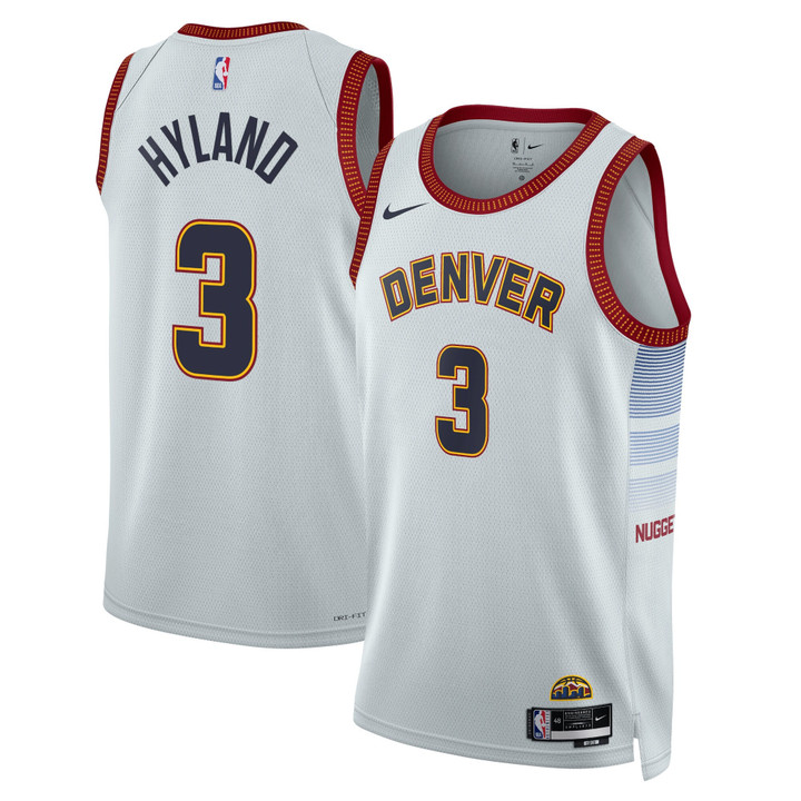 Denver Nuggets Nike City Edition Swingman Jersey - Gray - Bones Hyland