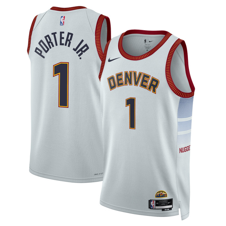 Denver Nuggets Nike City Edition Swingman Jersey - Gray - Michael Porter Jr.