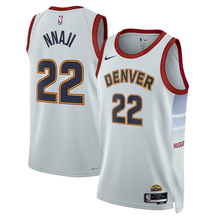 Denver Nuggets Nike City Edition Swingman Jersey - Gray - Zeke Nnaji