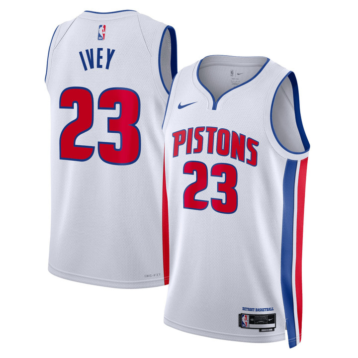 Detroit Pistons Nike Association Edition Swingman Jersey - White - Jaden Ivey