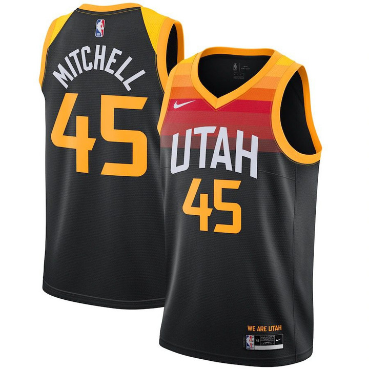 Donovan Mitchell Utah Jazz Nike Swingman Player Jersey Black