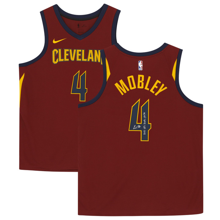 Evan Mobley Cleveland Cavaliers Fanatics Authentic Autographed Wine Nike Swingman Jersey with "2021 #3 Pick" Inscription