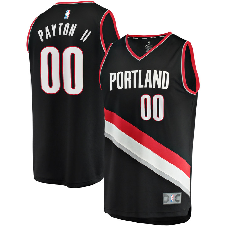 Gary Payton II Portland Trail Blazers Fanatics Branded Fast Break Replica Jersey - Icon Edition - Black