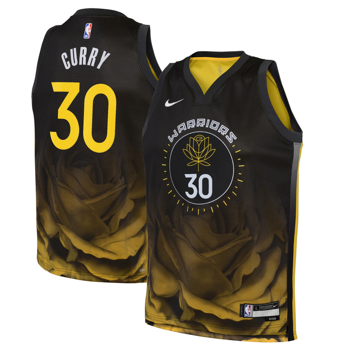 Golden State Warriors Nike City Edition Swingman Jersey - Black - Stephen Curry