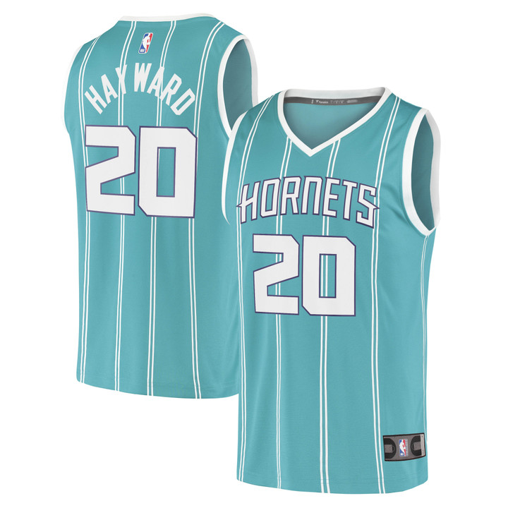 Gordon Hayward Charlotte Hornets Fanatics Branded 2020/21 Fast Break Replica Jersey - Icon Edition - Teal