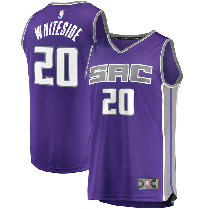 Hassan Whiteside Sacramento Kings Fanatics Branded 2020/21 Fast Break Replica Jersey - Icon Edition - Purple