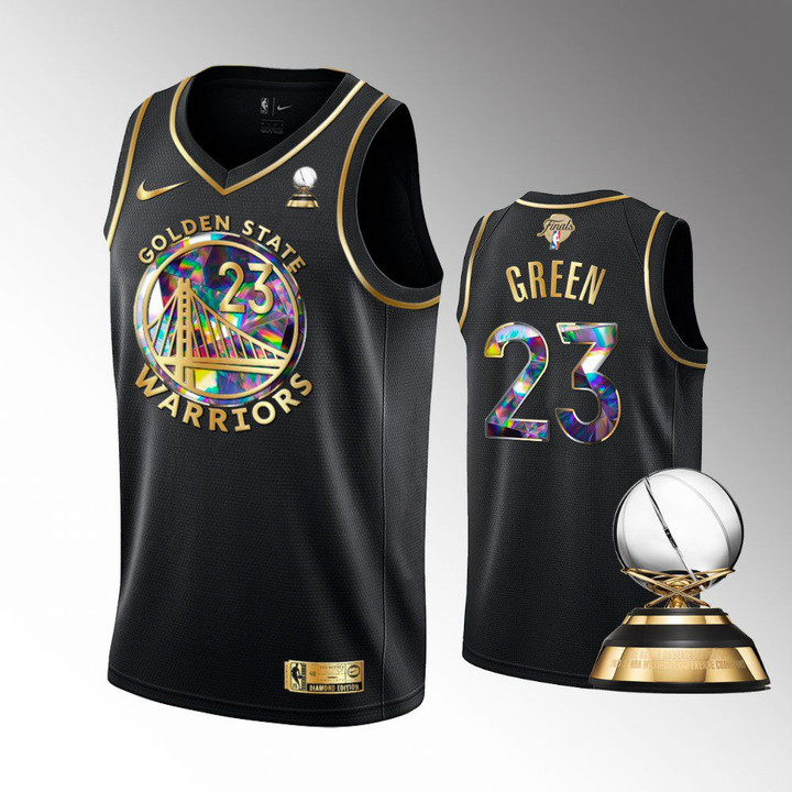 Hot New Arrivals! Draymond Green Golden State Warriors 2022 Western Conference Champions Black Jersey Diamond Edition