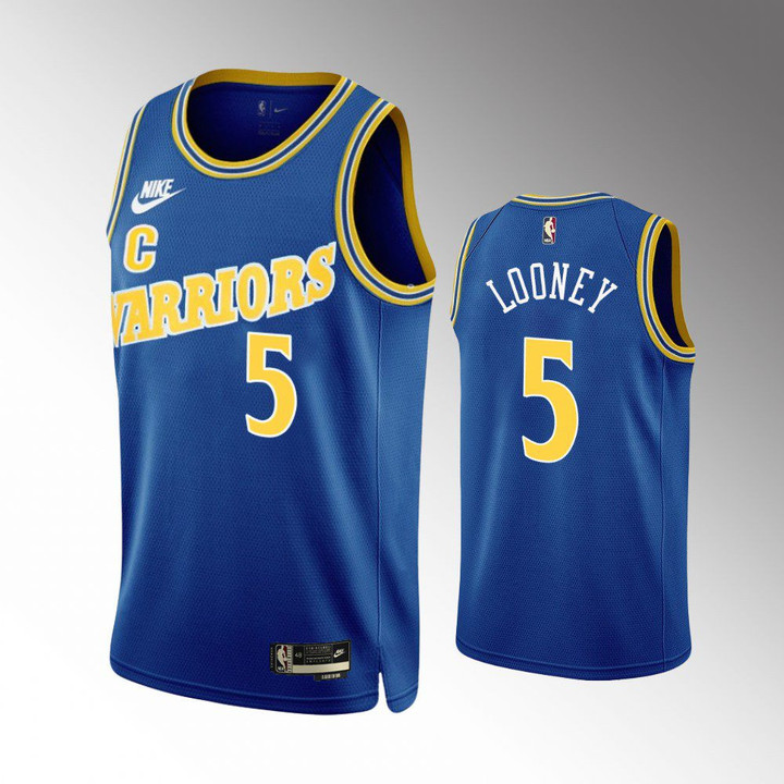 Hot New Arrivals! Golden State Warriors 2022-23 Kevon Looney Classic Edition Royal #5 Swingman Jersey