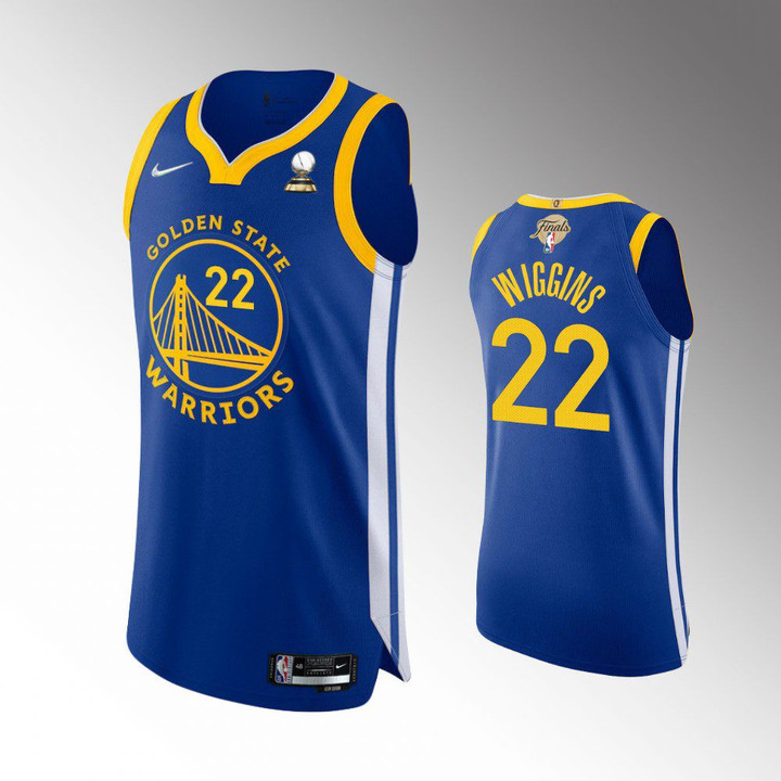 Hot New Arrivals! Golden State Warriors Andrew Wiggins 2022 Western Conference Champions Royal Authentic Icon Edition Jersey