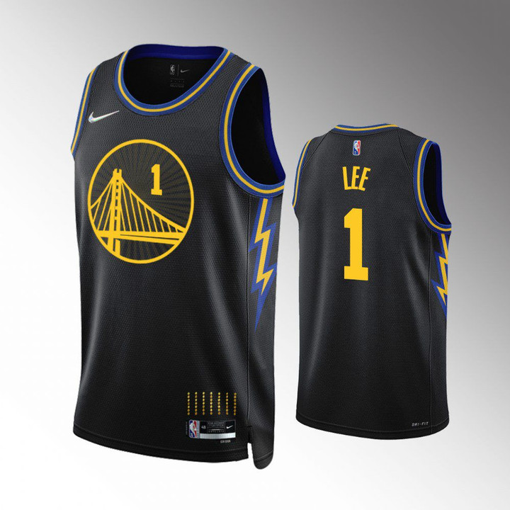 Hot New Arrivals! Golden State Warriors Damion Lee 2022 City Edition 75th Anniversary Diamond Black Jersey
