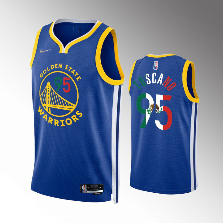 Hot New Arrivals! Golden State Warriors Juan Toscano-Anderson Special Mexico Edition Icon Royal Jersey