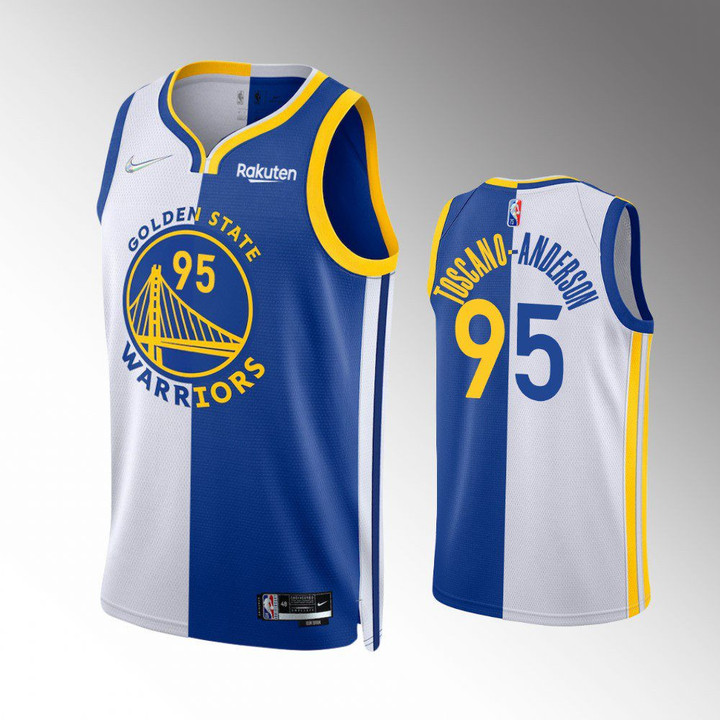 Hot New Arrivals! Golden State Warriors Juan Toscano-Anderson Split Edition Red White Jersey