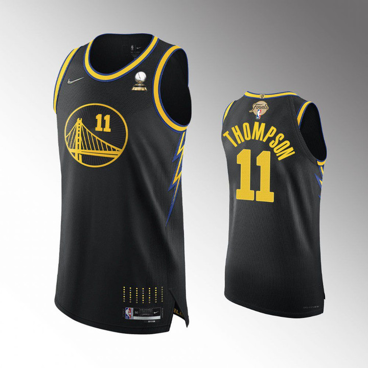 Hot New Arrivals! Golden State Warriors Klay Thompson 2022 Western Conference Champions Black Authentic City Edition Jersey