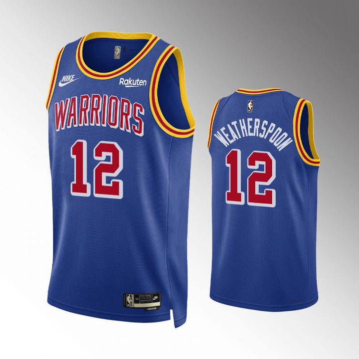 Hot New Arrivals! Golden State Warriors Quinndary Weatherspoon 2022 75th Anniversary Classic Royal Jersey