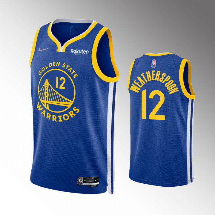 Hot New Arrivals! Golden State Warriors Quinndary Weatherspoon 2022 75th Anniversary Icon Royal Jersey