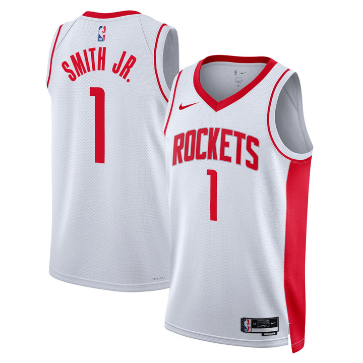 Houston Rockets Nike Association Edition Swingman Jersey - White - Jabari Smith Jr.
