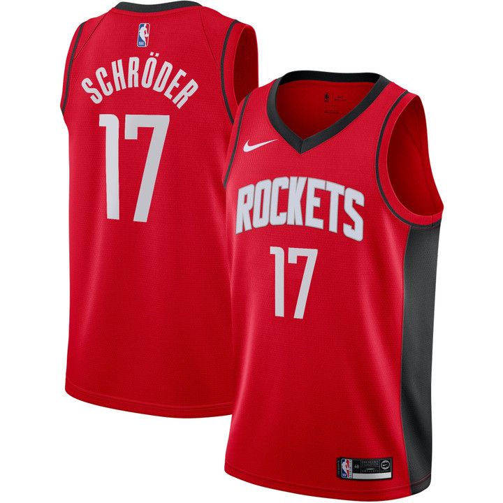Houston Rockets Nike Icon Edition Swingman Jersey - Red - Dennis Schr�der