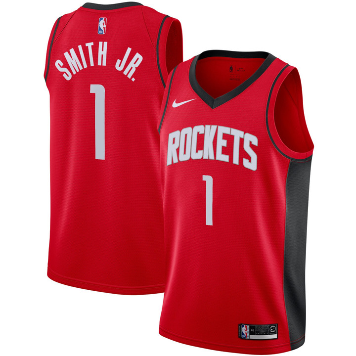 Houston Rockets Nike Icon Edition Swingman Jersey - Red - Jabari Smith Jr.