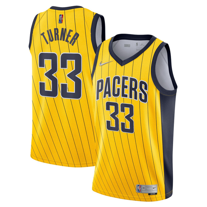 Indiana Pacers Nike Earned Edition Swingman Jersey - Myles Turner