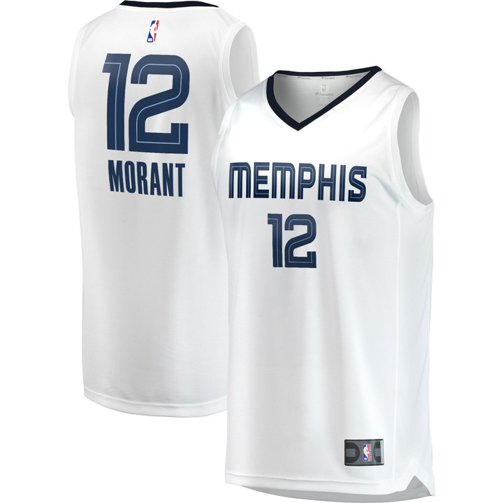 Ja Morant Memphis Grizzlies Fanatics Branded Fast Break Replica Player Jersey - Association Edition - White