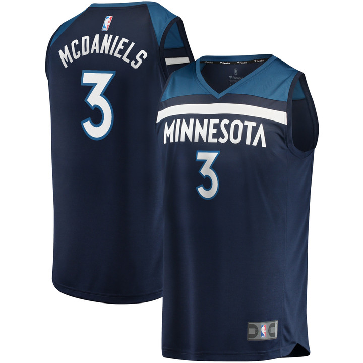 Jaden McDaniels Minnesota Timberwolves Fanatics Branded 2021/22 Fast Break Replica Jersey - Icon Edition - Navy