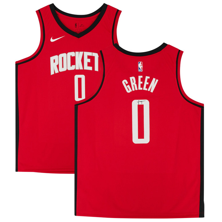 Jalen Green Houston Rockets Autographed Red Nike 2021-22 Icon Edition Swingman Jersey