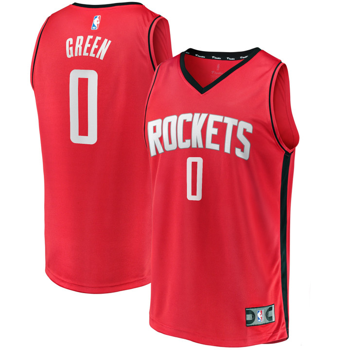 Jalen Green Houston Rockets Fanatics Branded 2021 NBA Draft First Round Pick Fast Break Replica Jersey Red - Icon Edition