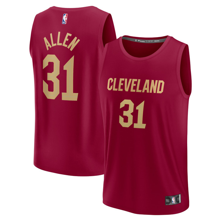 Jarrett Allen Cleveland Cavaliers Fanatics Branded 2022/23 Fast Break Replica Jersey - Wine - Icon Edition